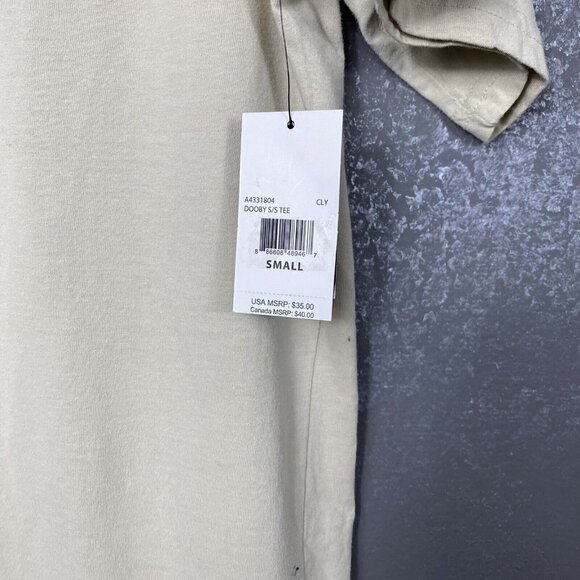 Volcom dooby short sleeve tee. “Embrace the Strange”. tan. Size small - Picture 5 of 9